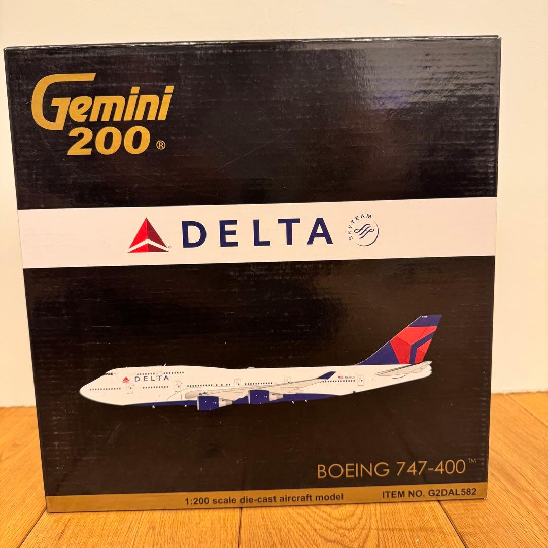 Boeing 747-400 Delta デルタ航空　1/200モデル