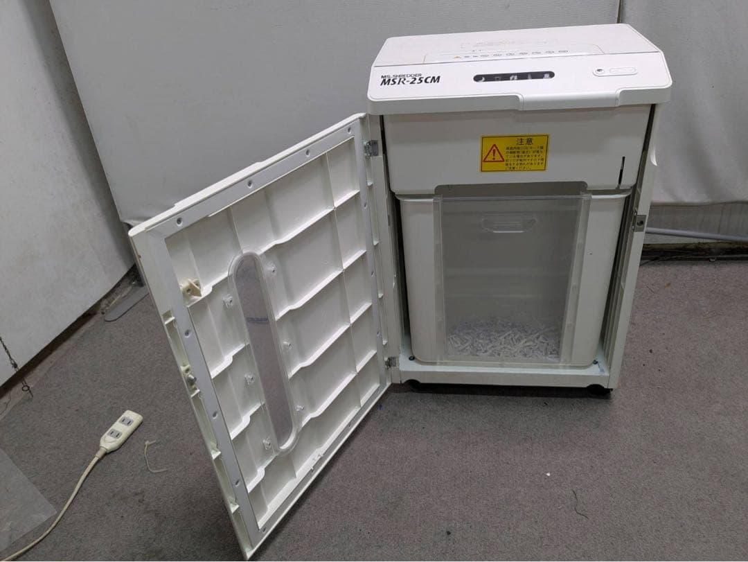【中古】明光商会　MSシュレッダー　MSR-25CM　ホワイト