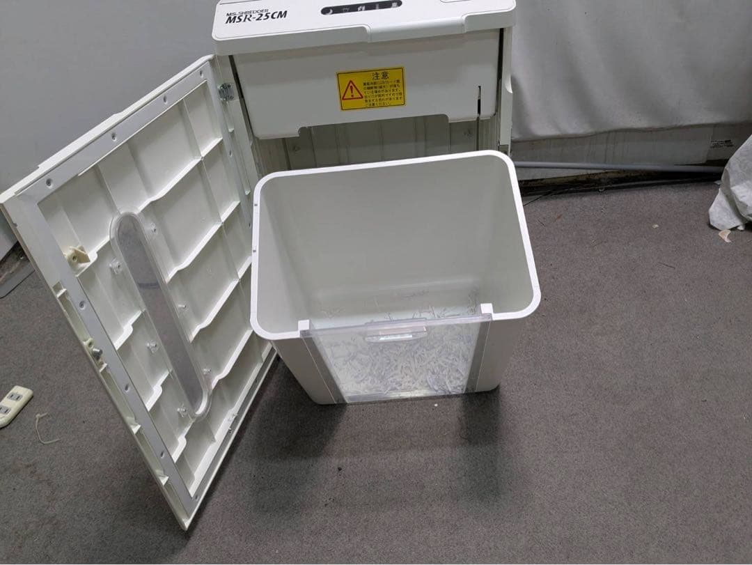 【中古】明光商会　MSシュレッダー　MSR-25CM　ホワイト