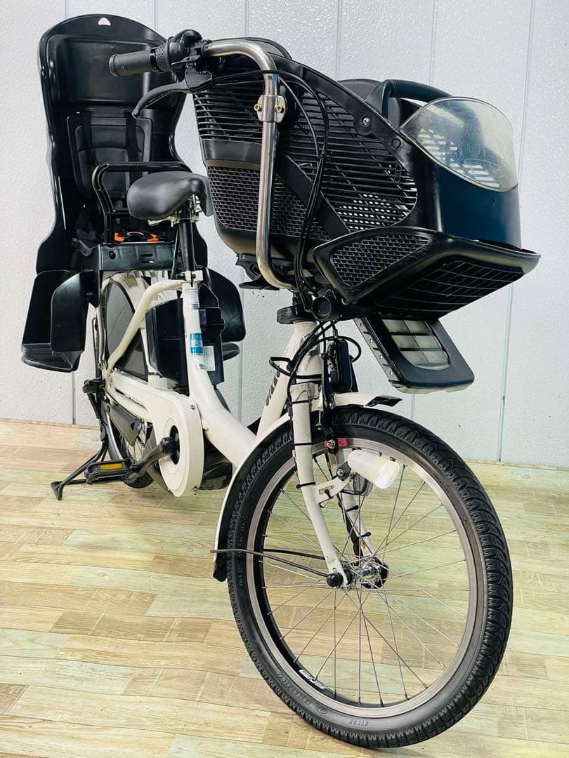 3070ブリヂストン12.8アンペア3人乗り対応子供乗せ　電動アシスト自転車