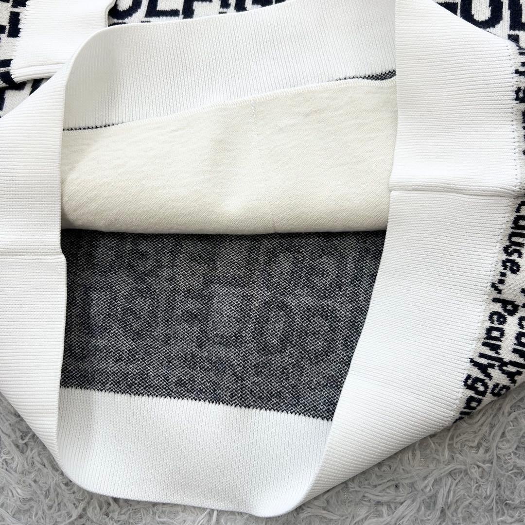 新品　パーリーゲイツ　パーカー　カシミヤ　ニット　セーター　フーディ　サイズ5