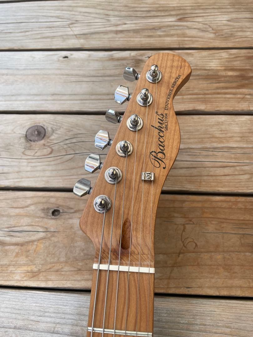 極美品 BACCHUS バッカス BTE-2-RSM/M BBD テレキャスター