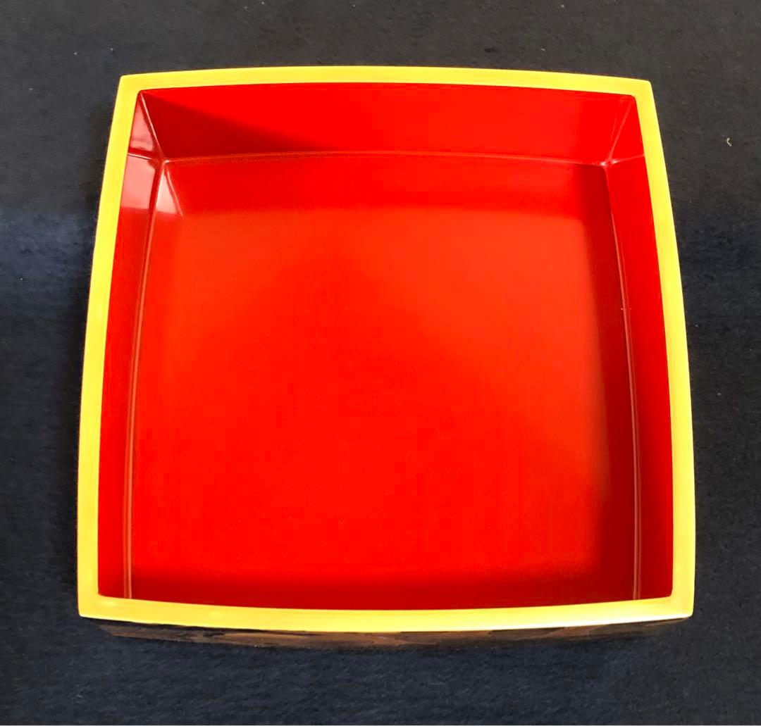 《R》輪島塗 四段重 替蓋 重台付 五島屋謹製 共布 共箱 251118え3