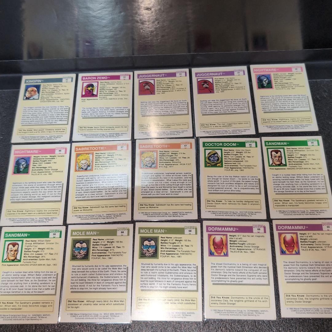 MARVEL COMICS トレーディングカード まとめ メルカリ便