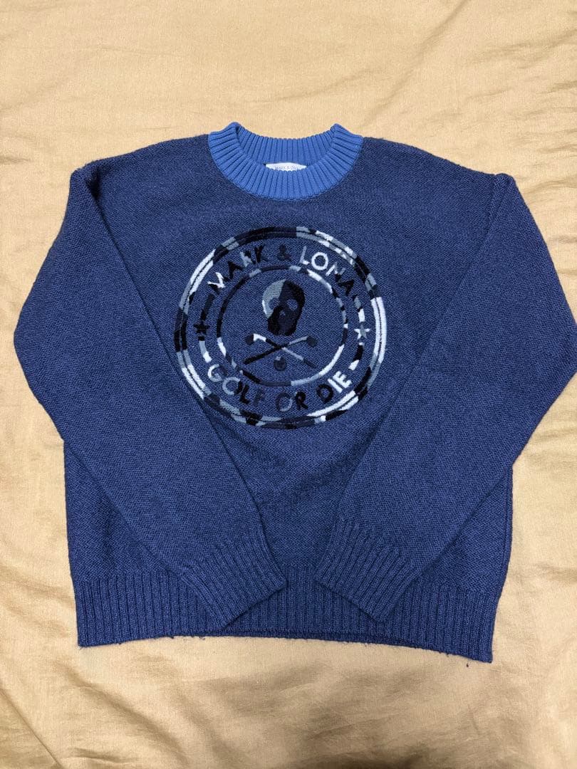 MARK & LONA ダークブルー セーター サイズ38 used