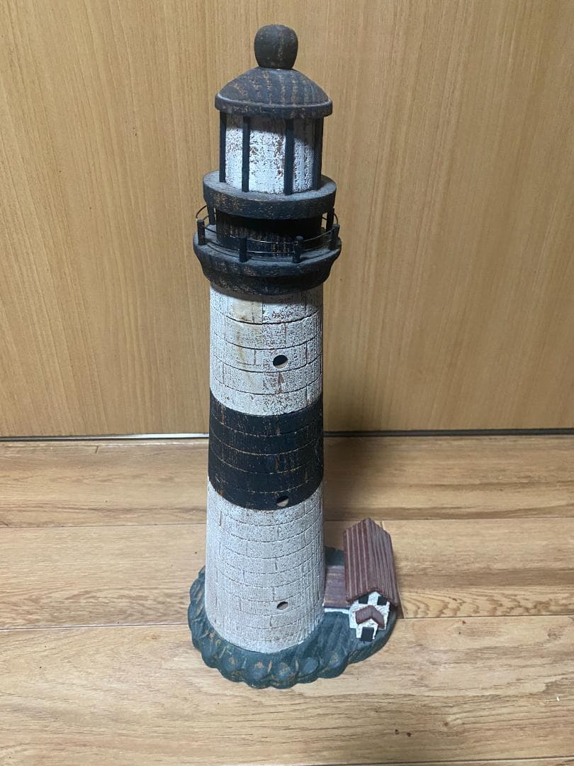 模型3点セット　帆船　灯台　マドロス人形（船長）