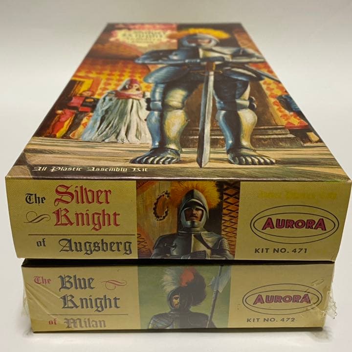 プラモデル　オーロラ シルバーナイト / ブルーナイト 騎士(2セット)