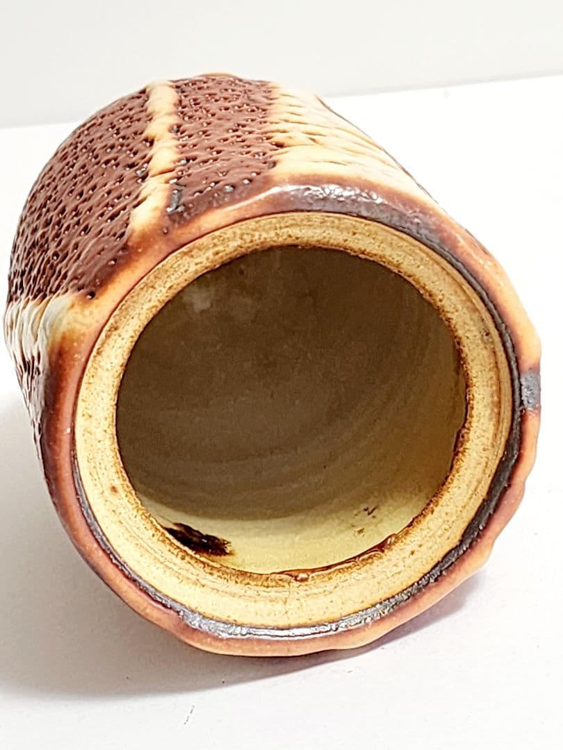 小林武春　赤志野 香炉　共箱/陶歴