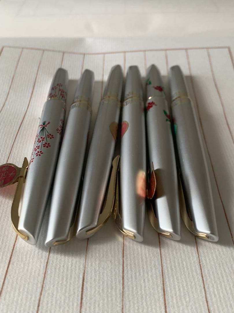 プラチナ 万年筆 14K 6本まとめ売り