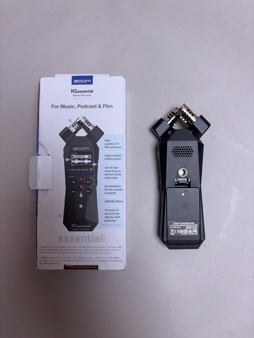 ZOOM H1 essential ハンディレコーダー 32bitフロート