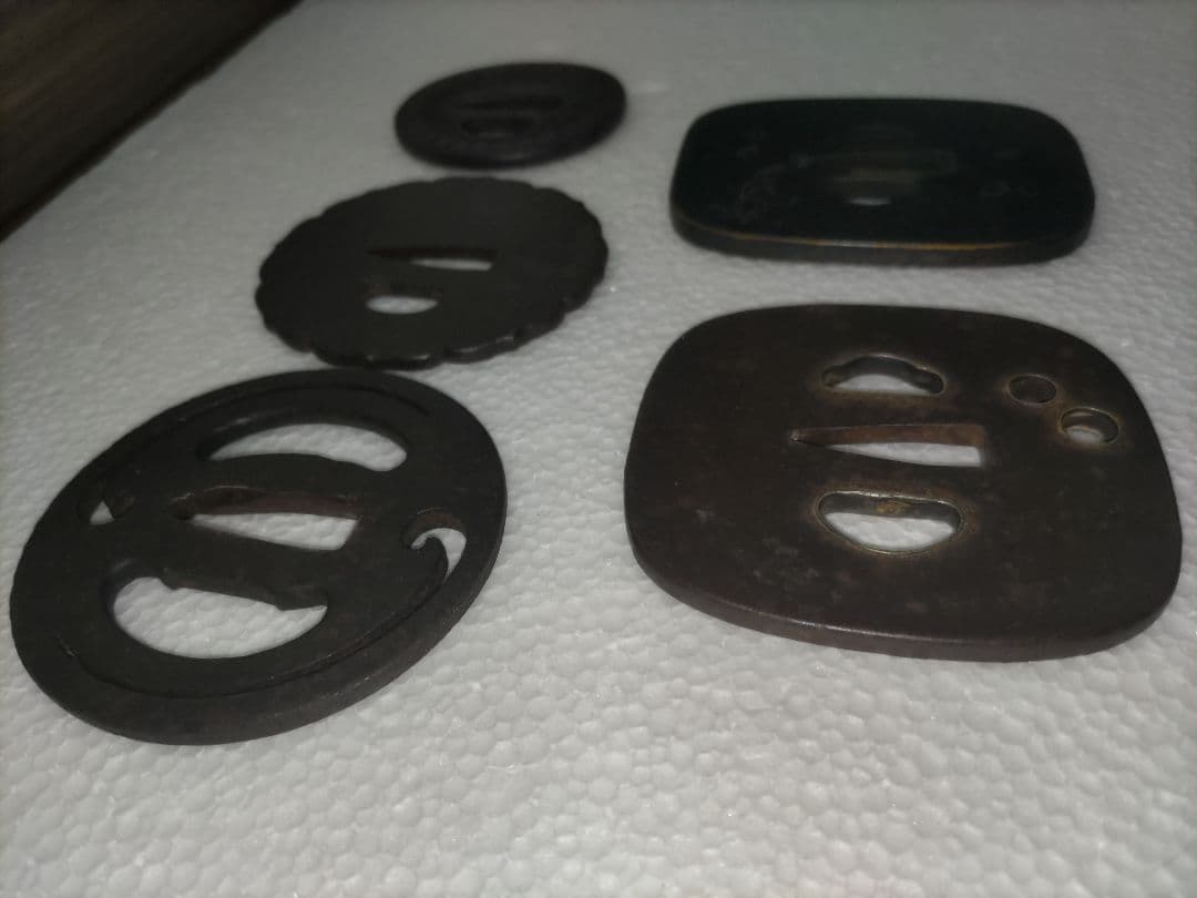 鍔　5点セット　刀装具