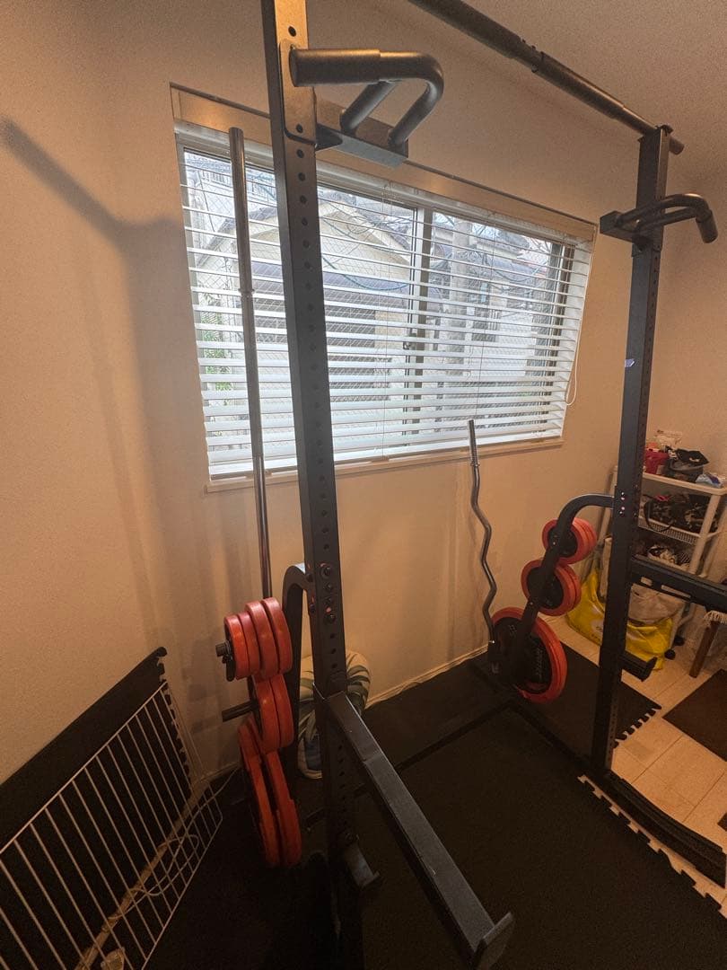 引取り限定　バーウィングハーフラック、ベンチプレスセット売り