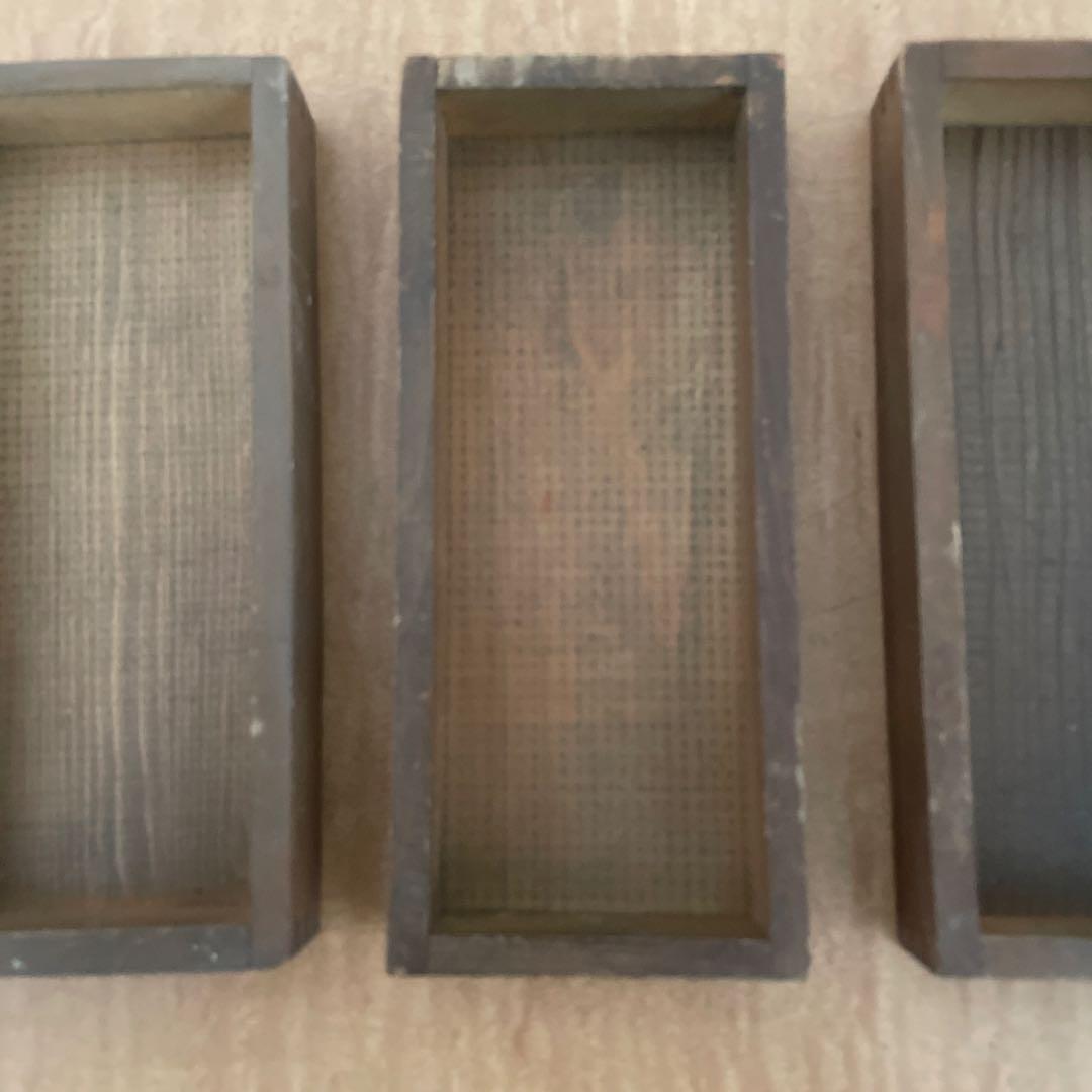 【珍しい小型】B50-3/活版印刷所で使われていた小箱（文選箱）40枚