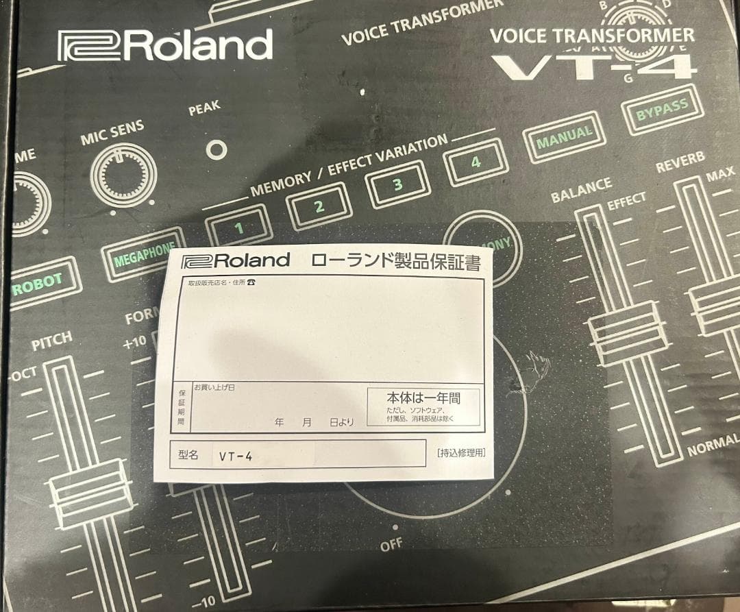 ROLAND VT4 ボーカル・エフェクター AT2020マイク