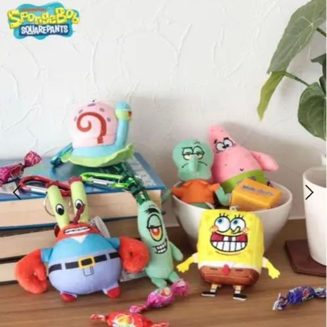 スポンジ・ボブ ぬいぐるみ キーホルダー6体セット BAYFLOW