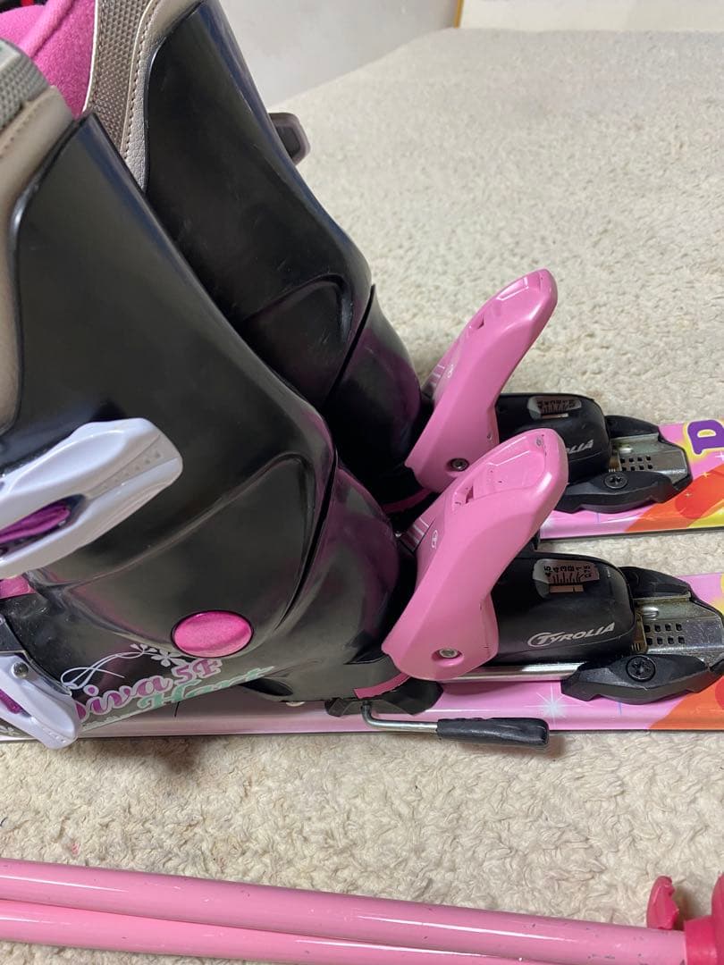 kazamaジュニア106cm ブーツ21cm シナノ80cmスキーセット