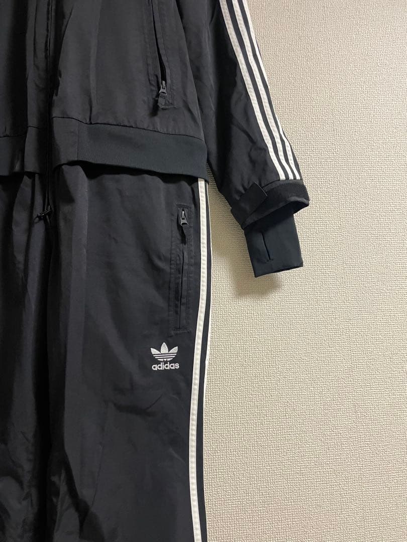 アディダスオリジナルス スノーボードウエア つなぎ 黒×白 ファイヤーバード