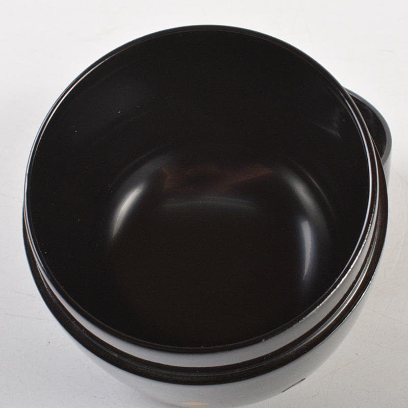 茶道具　中出松峰作　雪付花蒔絵　螺鈿装飾　中棗　共箱　仕覆付　V　6282