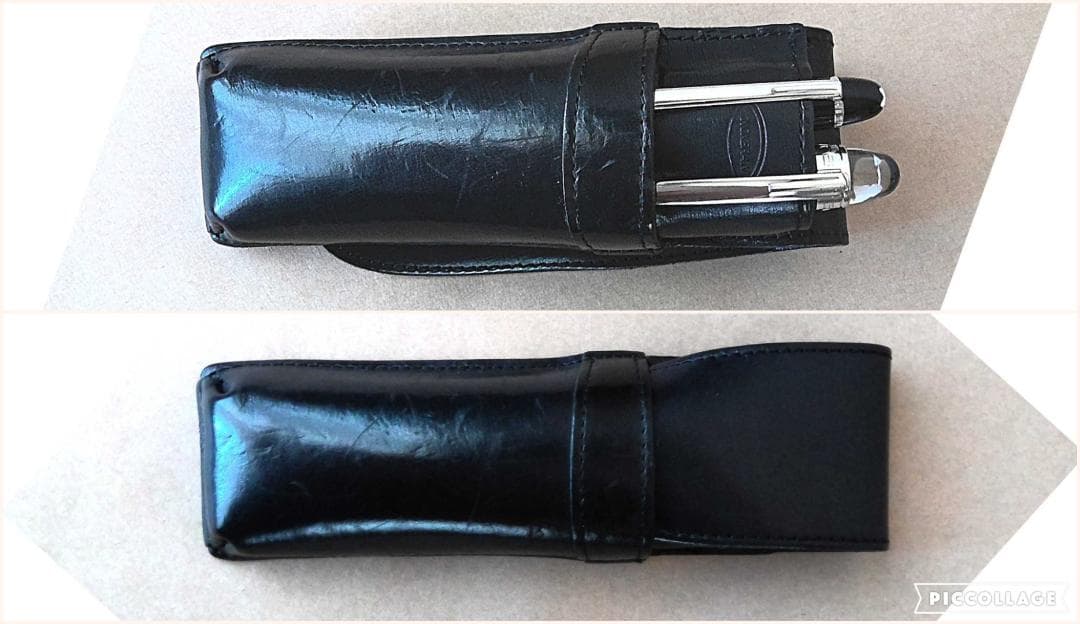 モンブラン MONTBLANC 万年筆とボールペンのセット（本革ペンケース入り）