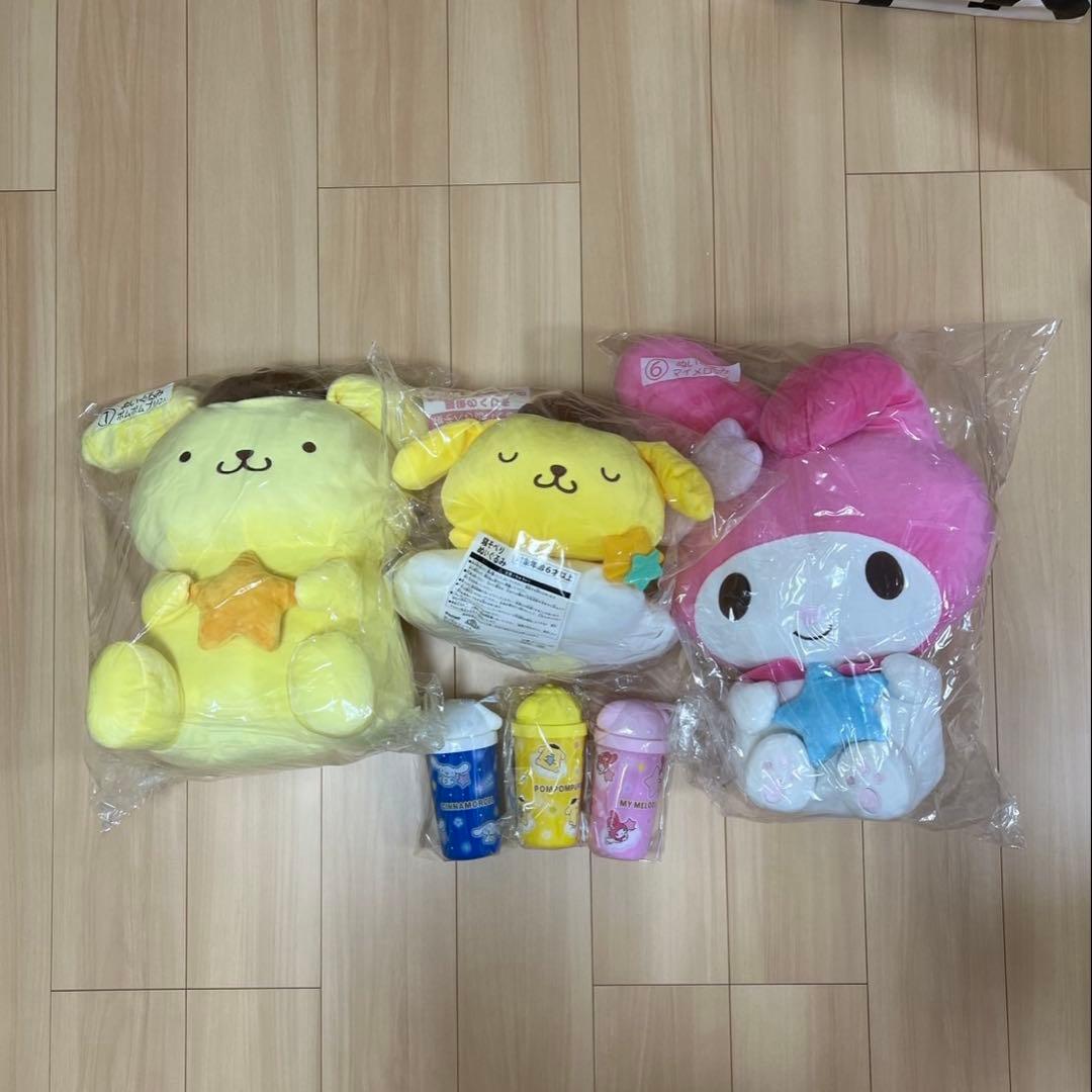 サンリオ　1番くじ　ぬいぐるみサンリオキャラクター大賞　ポムポムプリンマイメロ