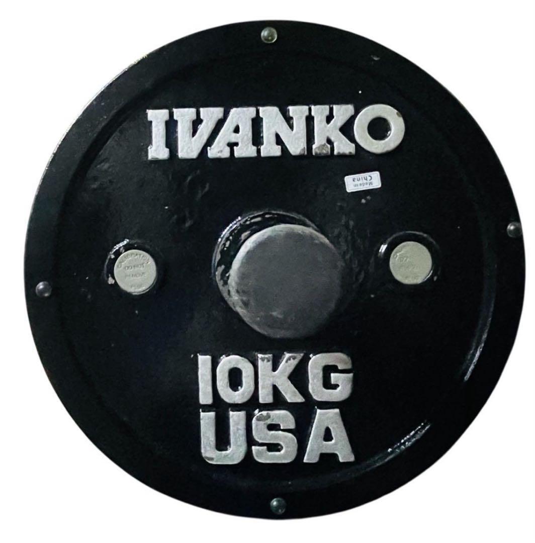 IVANKO 10KG パワーリフティングバーベルプレート2枚セット