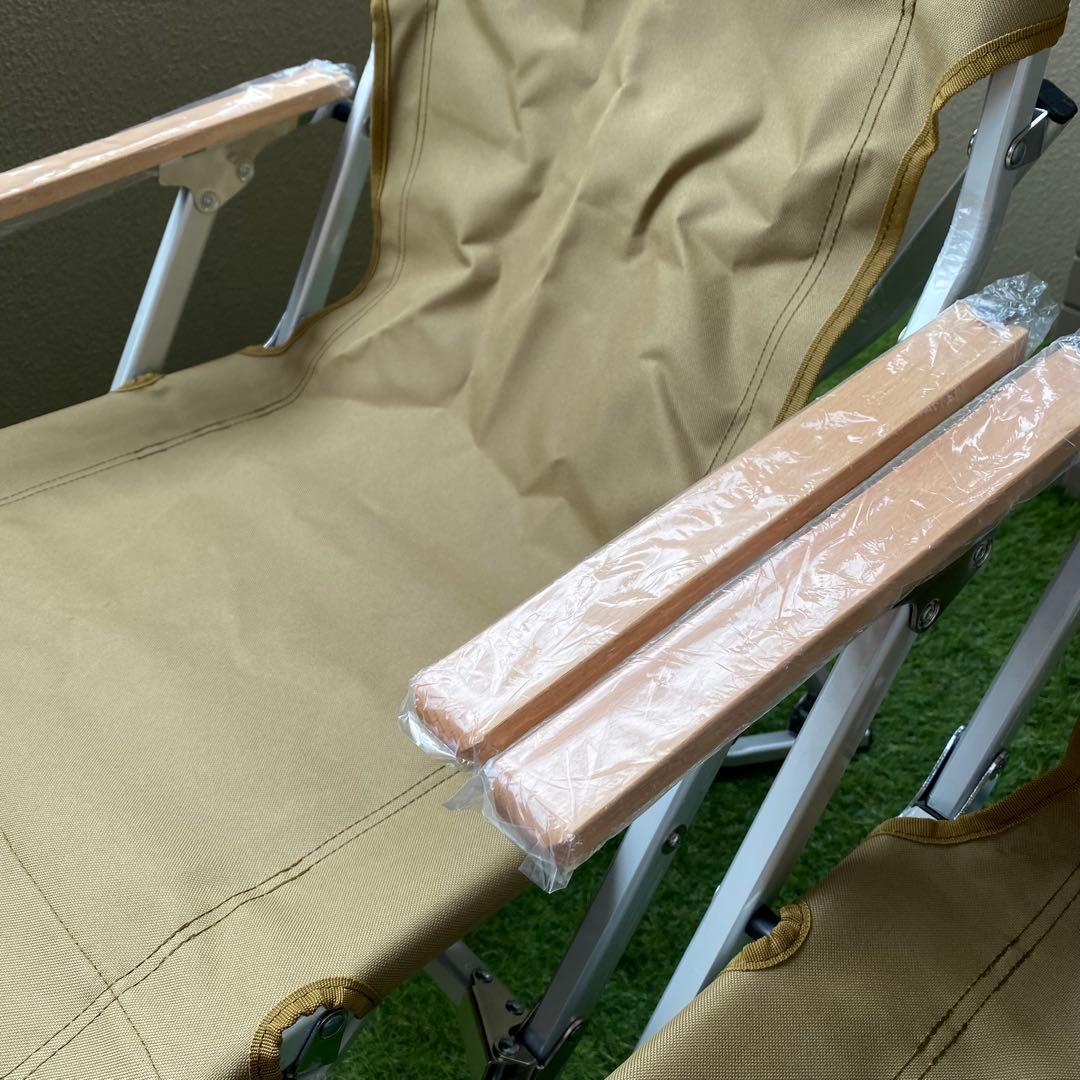 【たけ】ローチェア30 カーキ 2脚セット