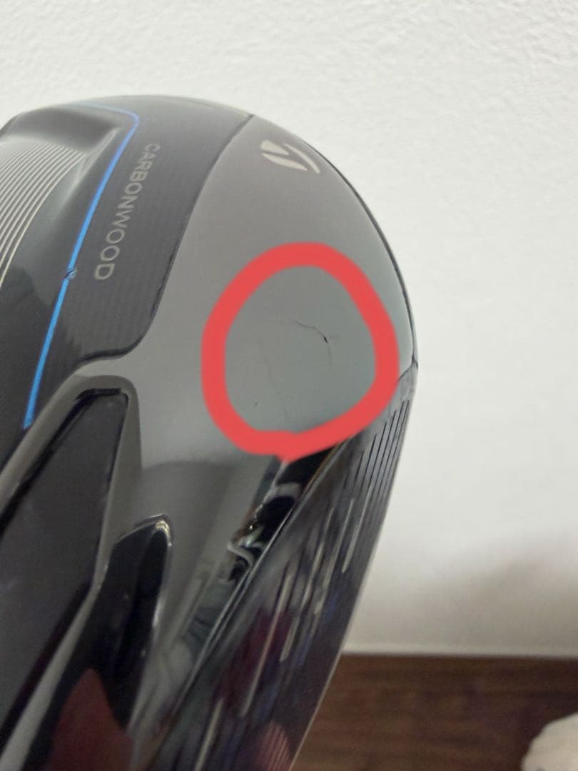国内正規品テーラーメイド Qi10 9° 【クラック跡】ドライバーヘッド単品
