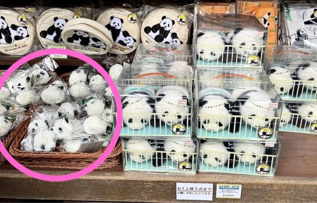 レア♦️タグ付き♦️上野動物園 1stシャオシャオレイレイチャーム シャンシャン弟妹