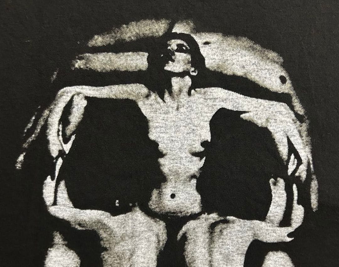 ダリ　salvador dali skull 官能的な死　騙し絵TシャツM