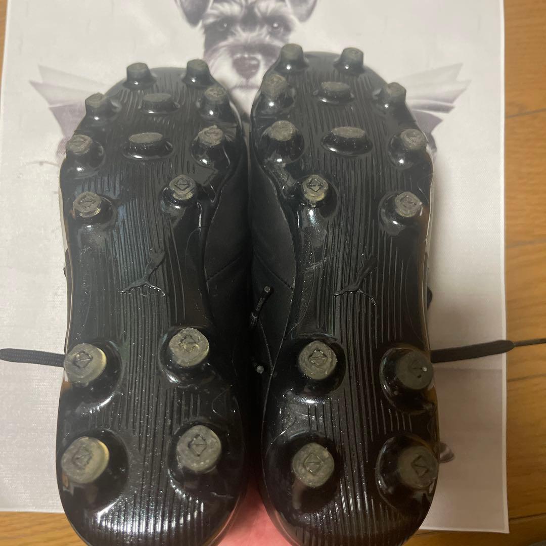 【美品】プーマキング プラチナム21 HG/AG ブラック 25.5cm