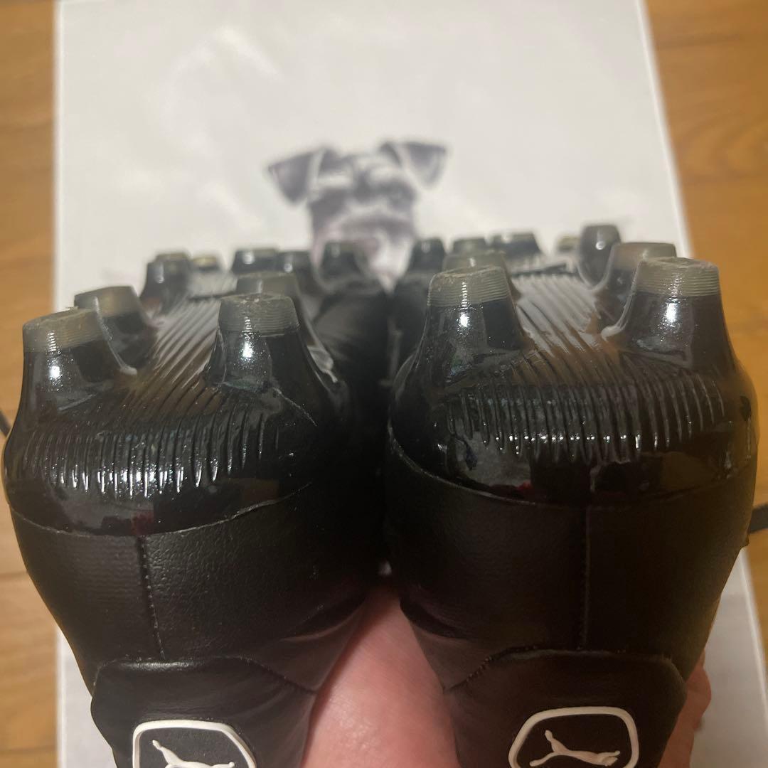 【美品】プーマキング プラチナム21 HG/AG ブラック 25.5cm