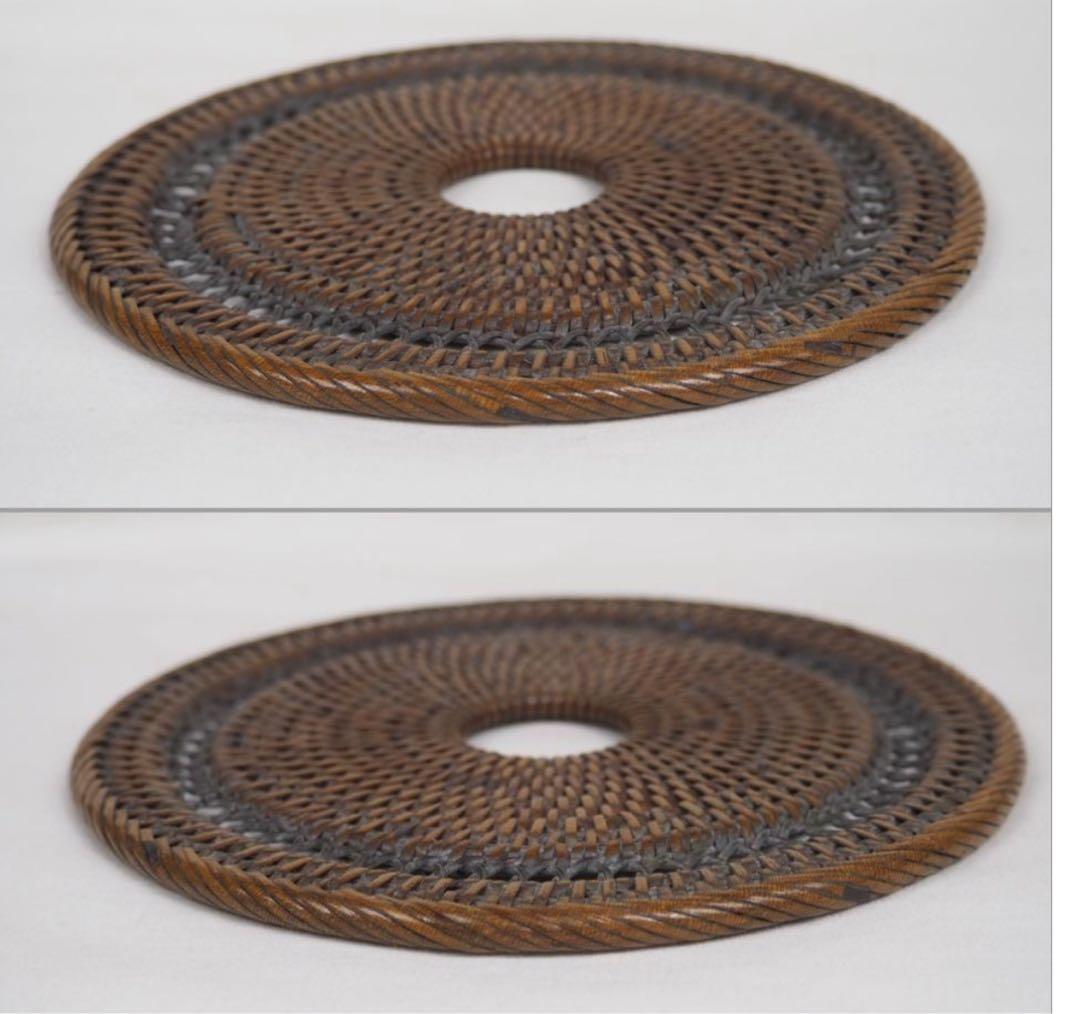 送料無料　江戸時代　瓶敷/瓶床 径14.7ｃｍ　煎茶道具