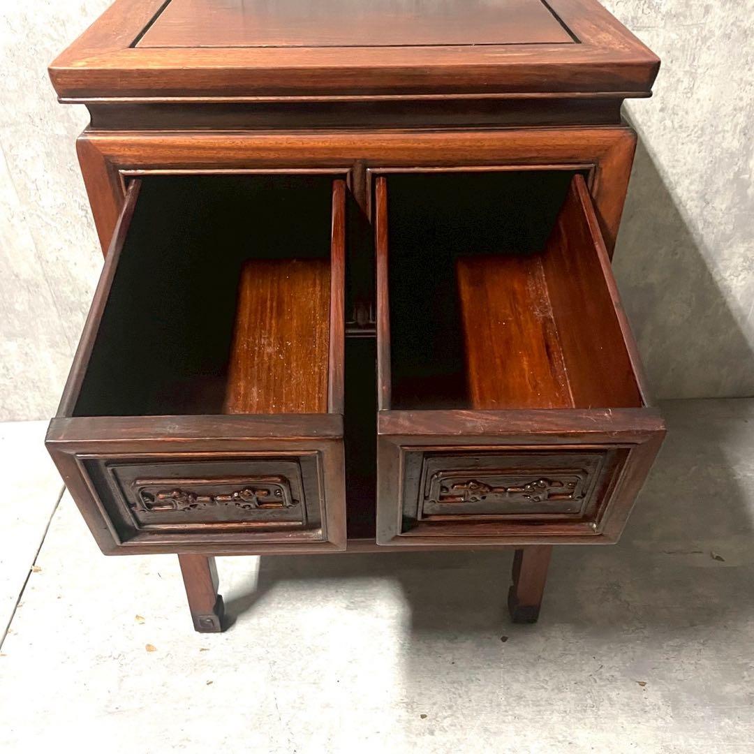 アンティーク 古道具 飾り棚 リビング棚 唐木 器局 煎茶棚 中国 和家具