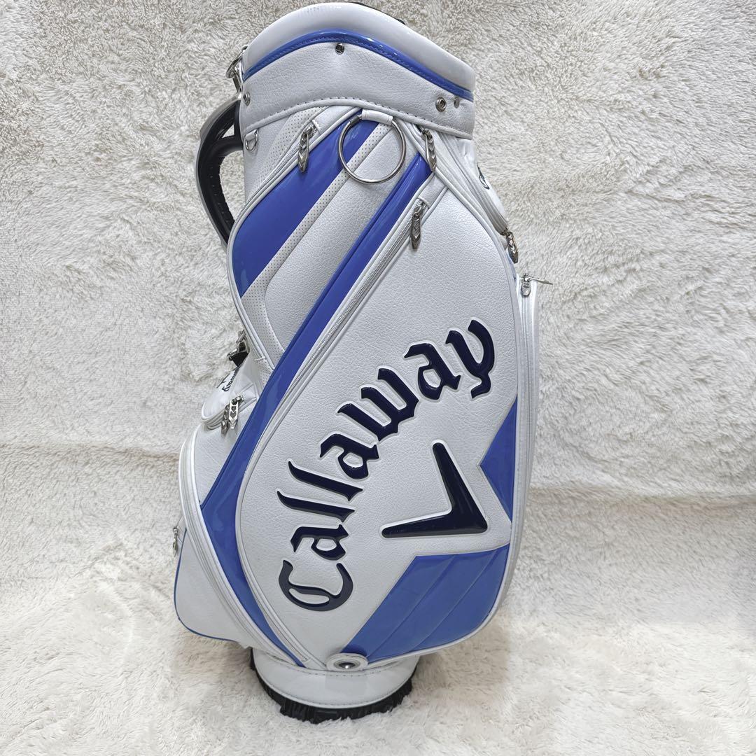 キャロウェイ Callaway ゴルフバッグ キャディバッグ ホワイト ブルー