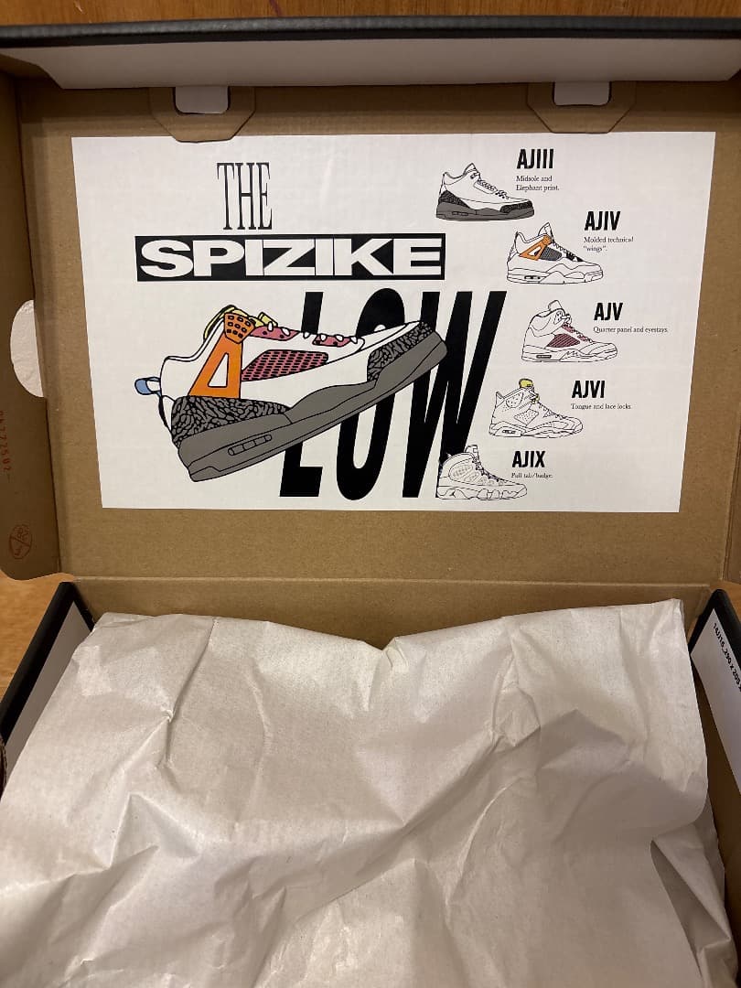 ジョーダン スパイジーク LOW　23.5 箱付き　１回のみ使用