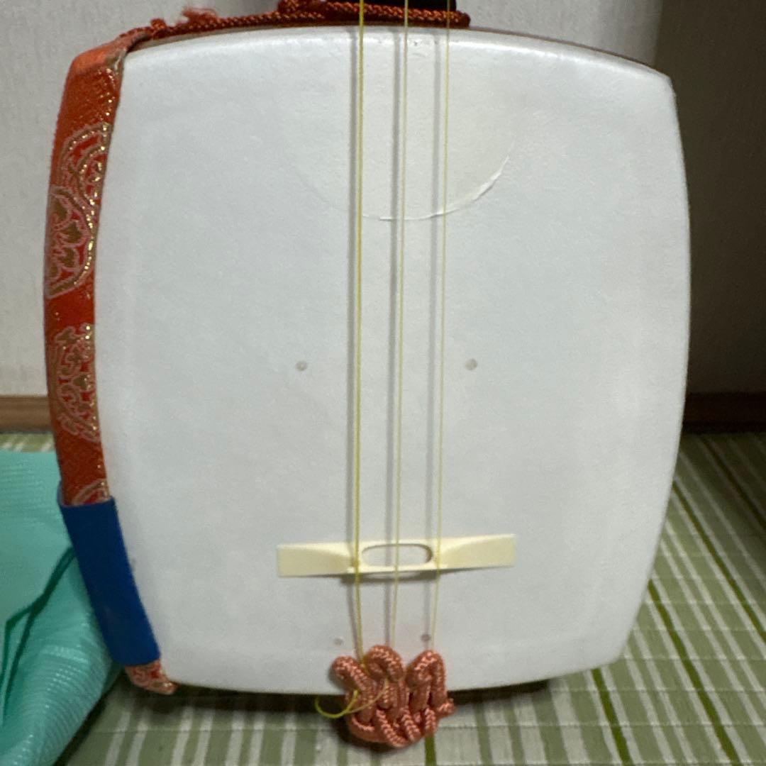 三味線　和楽器　バチ　べっこう風 撥　弦　駒　ハードケース