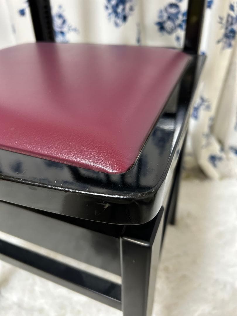 ピアノ　椅子　背付き　高さ調整可能