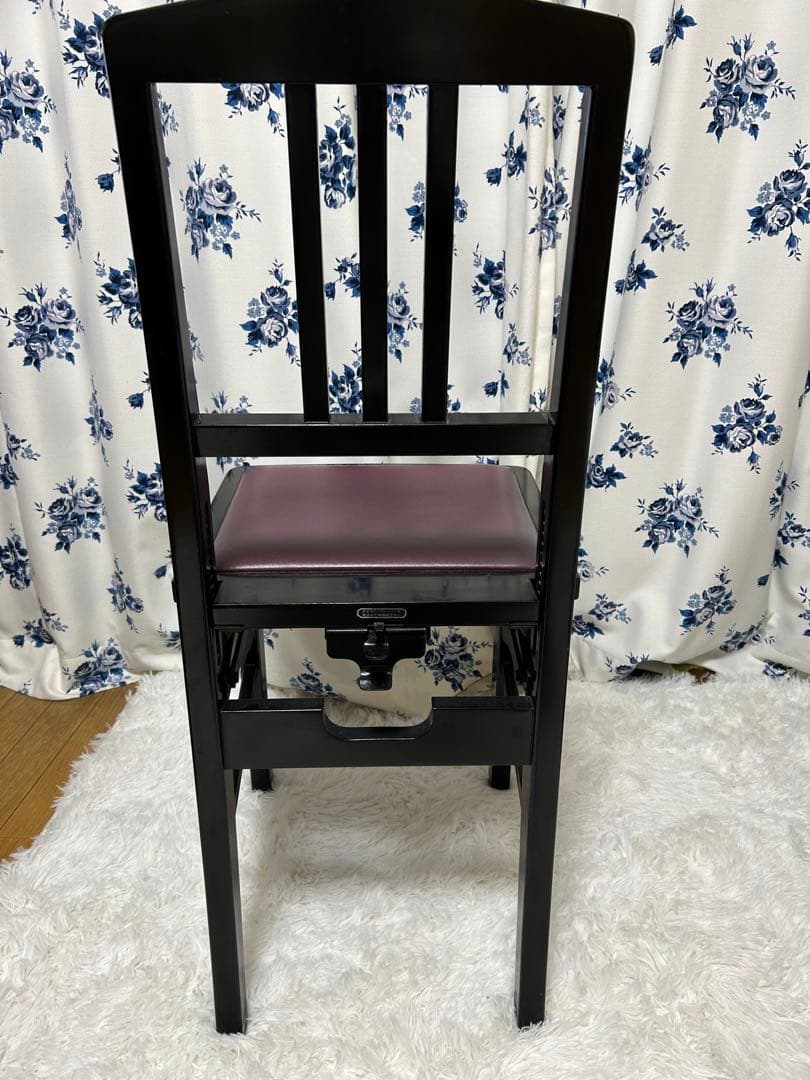 ピアノ　椅子　背付き　高さ調整可能