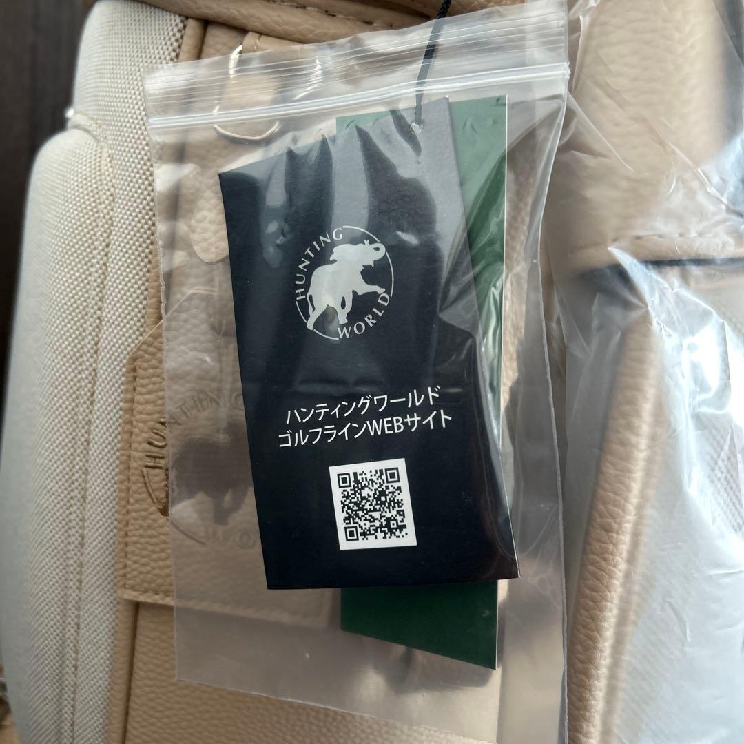 HUNTING WORLD ベージュ キャディバッグ