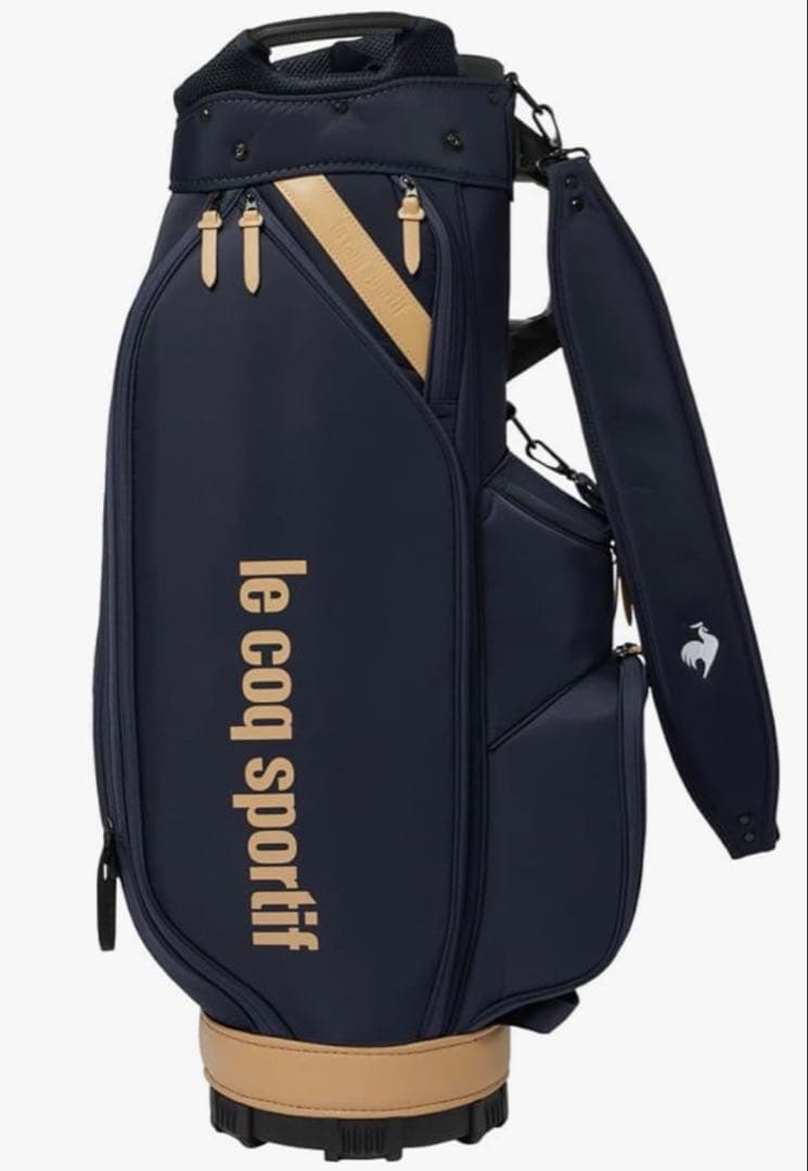le coq sportif キャディバッグ ネイビー/ベージュ