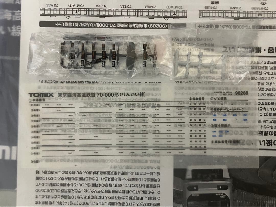 TOMIX 98288,89 東京臨海高速鉄道 70-000形 (りんかい線）