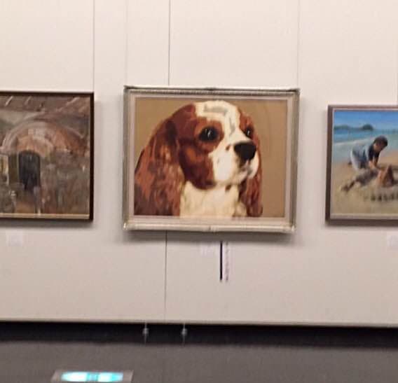 絵画キャバリアグッズ F50号 入賞作品