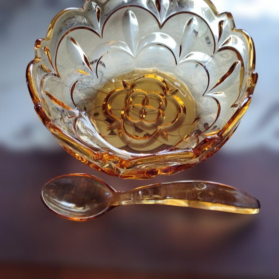 アンテークガラス盛り皿