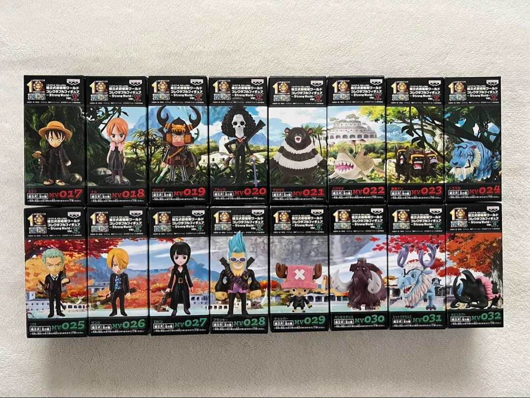 [未開封]ワンピース ワーコレ ストロングワールド ver.3 & 4 全16品