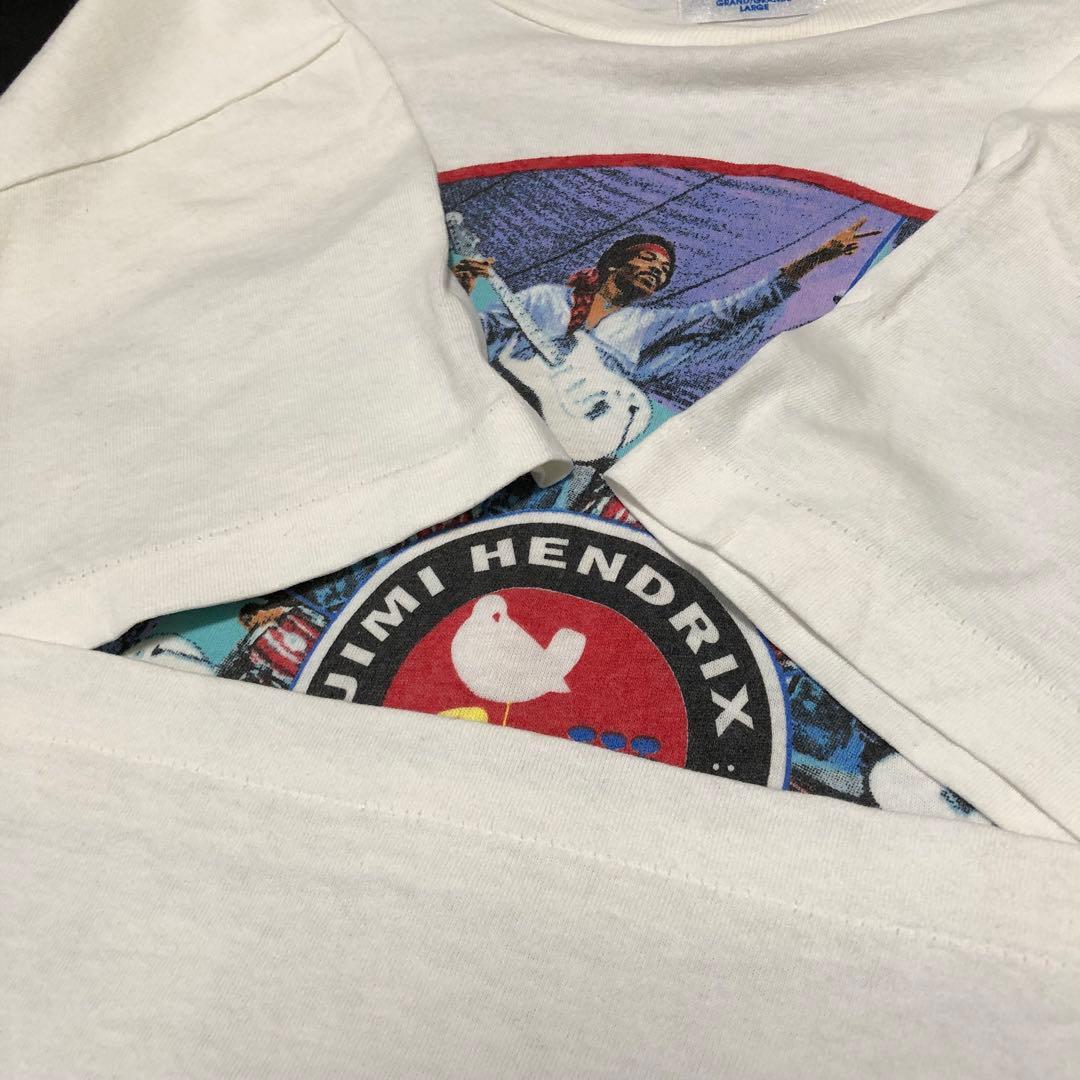 JIMI HENDRIX tシャツ ビンテージ ジミヘン 白 L Hanes