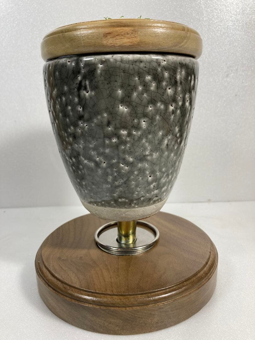 極　小型猛禽（グレー）ブロック、パーチ（卓上用）