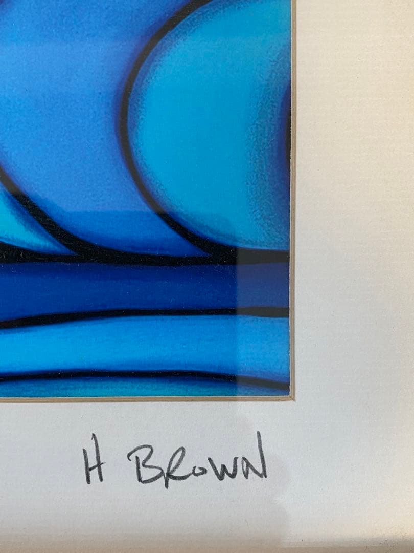 ヘザーブラウン ププケアサーフ 直筆サイン　モダンアート