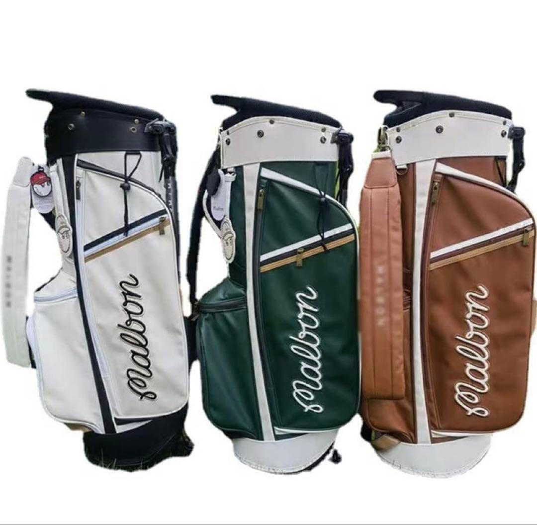 漁師キャディバッグ 帽子袋 ボーケイ キャディバッグ PUレザー