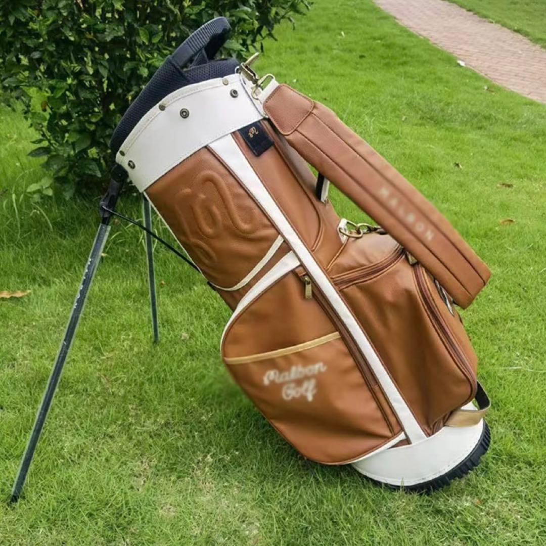 漁師キャディバッグ 帽子袋 ボーケイ キャディバッグ PUレザー