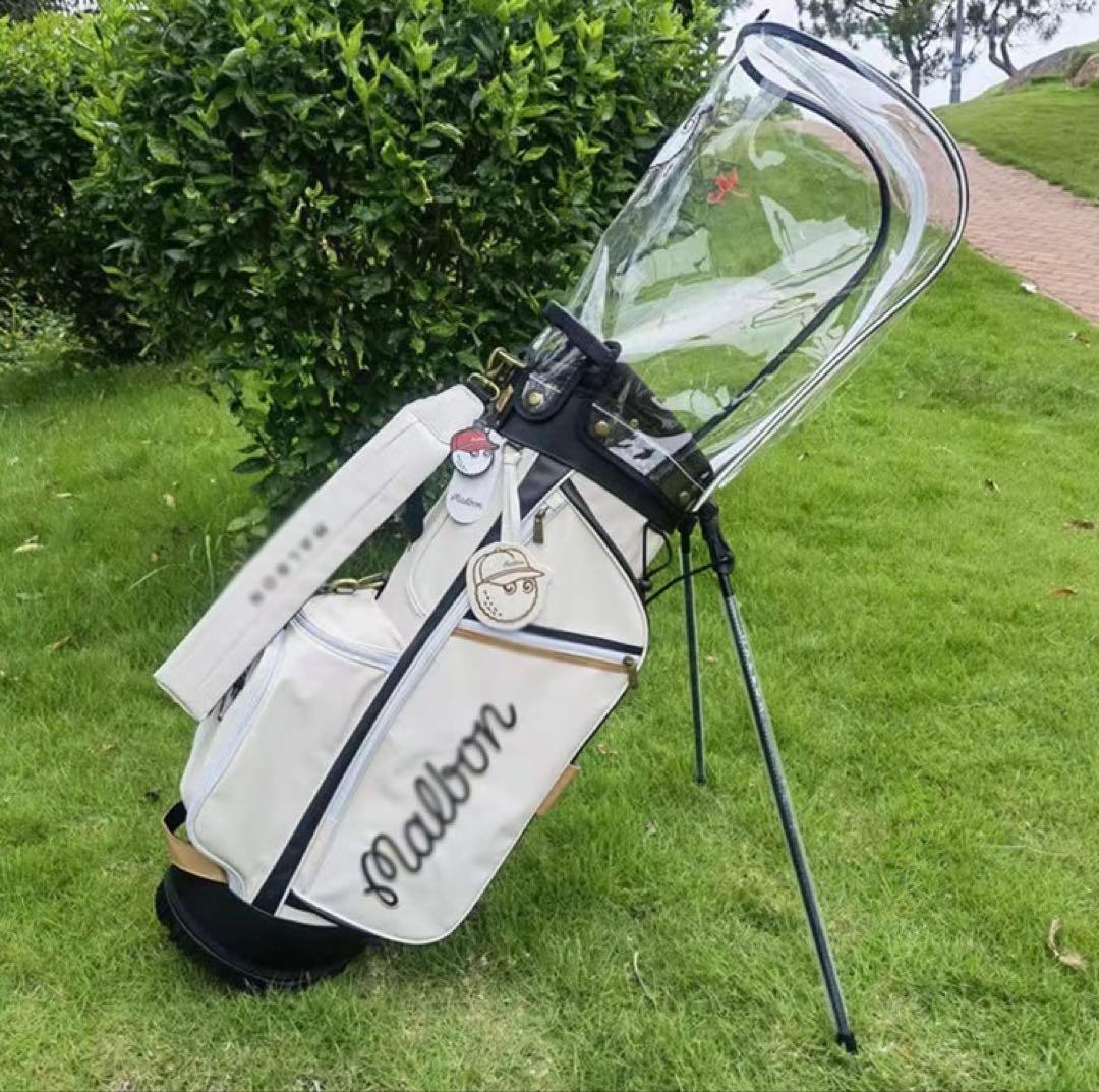 漁師キャディバッグ 帽子袋 ボーケイ キャディバッグ PUレザー